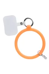 iFace Reflection Neo Silicone ブレスレットストラップ (クリアオレンジ)【 各種スマートフォン対応 ハンドストラップ スマホ 携帯ストラップ シリコン ストラップ リストストラップ 落下防止 おしゃれ 】 [クリアオレンジ]