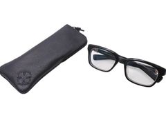 CHROME HEARTS クロムハーツ FOTI H.T.2 フォティ メガネ 18KGP プラスチック ブラック ゴールド サイズ54◻︎20 美品 中古 4b001785