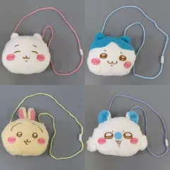 【中古】バッグ 全4種セット ふわふわフェイスポシェット 「ちいかわ」