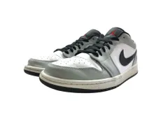 NIKE (ナイキ) AIR JORDAN 1 LOW LIGHT SMOKE GREY エアジョーダン スニーカー 553558-030 28cm US10 ライトスモークグレー ジムレッド ホワイト メンズ/091