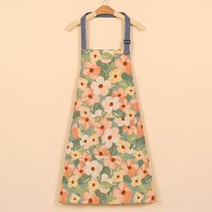 エプロン おしゃれ カフェ かわいい レディース 花柄 ナチュラル エレガント ロング 長め レトロ ロング丈 バッククロス 北欧 前掛け キッチン ガーデニング 園芸 保育士 保育 料理 プレゼント 可愛い 首掛け 大人