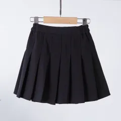 ☆ ブラック ☆ 150cm ☆ プリーツスカート 子供 可愛い kidskirtmk1566 子供服 女の子 パンツインスカート スカパン スカート パンツ付きスカート パンツ付き プリーツスカート キッズ ジュニア ミニ フォーマル カジュアル かわいい