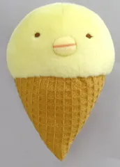 【中古】ぬいぐるみ [単品] ぺんぎん?(アイスクリーム) てのりぬいぐるみ 「ユニクロ×すみっコぐらし Tシャツ」 付属品