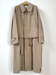 【新品】YOKE（ヨーク）3WAY BAL COLLAR SHARE COAT YK20AW0135C BEIGE / size 2