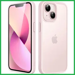『人気商品』JEDirect マットケース iPhone 13 Mini 5.4インチ 耐衝撃性ミリタリーグレードの落下防止 つや消しの半透明の背面電話カバー 指紋防止 (ピンク)