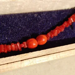 193   赤珊瑚　羽織紐　 マグネット　クリップ　珊瑚　赤　帯締め　三分紐
