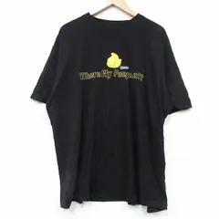 XL/古着 半袖 Tシャツ メンズ メッセージ 大きいサイズ コットン クルーネック 黒 ブラック 25aug27 中古