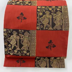 新品　袋帯 名品 木屋太 落款 幾何学 緑 六通 正絹 新品 袋帯 名品 木屋太 落款 幾何学 緑 六通 正絹 袋帯 名品 木屋太
