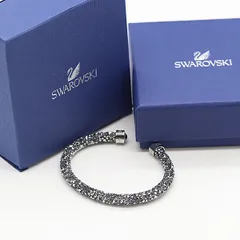 箱付 良品 スワロフスキー ブレスレット リング シルバーカラー ダイヤ 石 アクセサリー ジュエリー 2000000 NSK MST