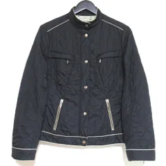 美品 Max Mara WEEKEND マックスウィークエンド ナイロン パイピング キルティングジャケット F40サイズ ブラック レディース 古着 中古 USED