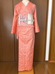 単衣】正絹 小紋 麻の葉柄 - メルカリ