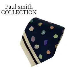 ★美品 Paul smith COLLECTION シルク 紺 ネクタイ