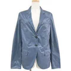 JIL SANDER ジル・サンダー ジャケット テーラード アウター ブルーグレー 36(S) 長袖 シングル 2B ナイロン おしゃれ シンプル 無地 きれいめ ブランド 大人女子 高級のサムネイル
