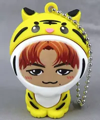 【中古】雑貨 世界(FANTASTICS) NEW YEAR 2022 着ぐるみキーホルダー(黄色着ぐるみ) EXILE TRIBE STATION限定