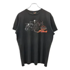 HARLEY DAVIDSON ハーレーダビッドソン モーターサイクル Ｔシャツ ブラック(メンズ L)中古 古着 U1753
