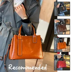 レディース ハンドバッグ 大小 本革バッグ レザー 上品 高級感 シンプル お洒落 大人 バッグ カバン
