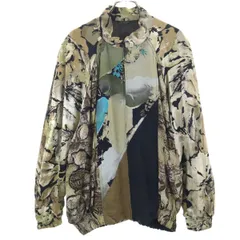 GERRY WEBER 80s 90s オールド 西ドイツ製 総柄 ブルゾン 36 ベージュ メンズ 古着