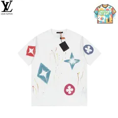 【今日WTO】LouisVuittonルイヴィトン グラフィティペイントスプラッター T シャツ-ZQ84