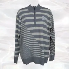 マンシングウェア　ニットセーター　グレー　裏地あり　ウール混　MA表記 マンシングウェア ニットセーター グレー 裏地あり ウール混 MA