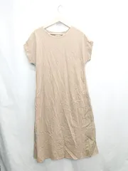 ◇ ⊂ BEAMS HEART ビームス ハート 袖なし ロング ワンピース サイズF ベージュ レディース E  【1502200009238】