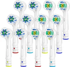 Dealswin 互換品 互換ブラシ 互換品 ブラウン オーラルB 6本 EB18 oral マルチアクションブラシ EB50 歯垢除去 カラーリング付 12本(グリーン,  19.1 x 10.1 x 2.6 cm)