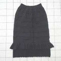◇ ⊇ Chesty チェスティー ペプラム ロング 総柄 総柄ペプラムスカート サイズF ブラック系 レディース E  【1508260032285】のサムネイル