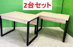 オカムラ製 H210cm×W120cm 2連結片面3段什器 背面ネットタイプ