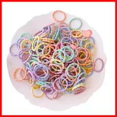【人気商品】【在庫処分】【特価商品】【在庫セール】【特別セール】ヘアゴム 子供 女の子 カラフル 100本セット ゴム キッズ 小さめ 髪ゴム 大容量 収納ポーチ付き アクセサリー 可愛い 凹凸デザイン カラーゴム 子供用ヘアゴム 髪留め 髪飾り プレゼント