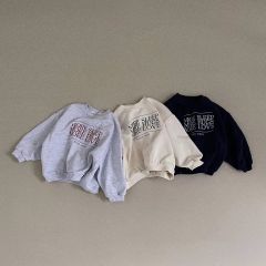 【即納】新品 キッズ moreロゴプリントトレーナースウェット 韓国子供服男の子