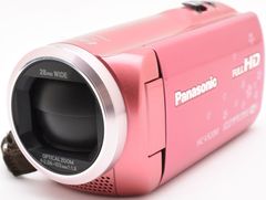 ビデオカメラ パナソニック Panasonic HC-V520M ピンク 中古 Wi-Fi搭載 新品SDカード ＆ 予備バッテリー付き 届いてすぐに使える