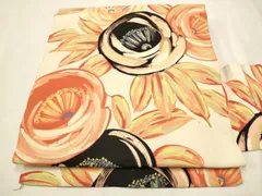 平和屋着物●アンティーク　大正ロマン　九寸名古屋帯　手描き　駒刺繍　舞花文　正絹　逸品　CAAT0915hy