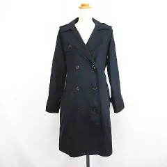 オリーブデオリーブ OLIVE des OLIVE トレンチコート アウター 長袖 ロング丈 M ネイビー ※EKM