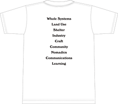 ホールアースカタログ Tシャツ / LWEC "Contents" T-Shirt