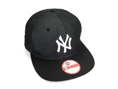 ■美品■ NEWERA ニューエラ 9FORTY ニューヨーク ヤンキース ポリエステル100% ベースボールキャップ 帽子 ブラック系 DK0856