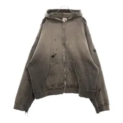 セントマイケル　ジップパーカー SAINT MICHAEL(セントマイケル) ジップパーカー グレー サイズ M