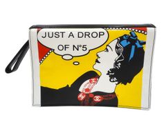 【美品】CHANEL シャネル A17585 マドモアゼル クラッチバッグ JUST A DROP OF No.5 パテントレザー（エナメル）マルチカラー 中古 セカンドバッグ ハンドバッグ レディース 女性用 ブランド 希少 レア バック