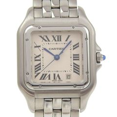 カルティエ CARTIER 時計 パンテールMM ボーイズ クォーツ 腕時計 SS ホワイト文字盤 W25054P5 中古 新入荷 CA0478
