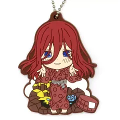 【中古】キーホルダー 中野三玖(スクランブルエッグ/浴衣) ラバーチャーム 「一番くじ 五等分の花嫁＊ ～memorial collections～」 I賞