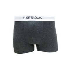 FRUIT OF THE LOOM フルーツオブザルーム CHARCOAL コットン ボクサーパンツ 無地 シンプル メンズ ブランド 下着 パンツ インナー プレゼント ギフト 彼氏 男性 大人