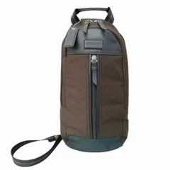 コーチ COACH ヴァリック ボディバッグ F70692 ナイロン レザー 茶 ブラウン チャコール 黒 ブラック