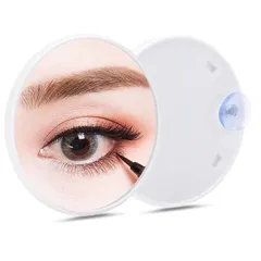 拡大鏡 吸盤付きミラー 5倍拡大 丸型 小型化粧鏡 卓上や化粧直しに便利 スキンケア・アイメイク・毛穴ケア・つけまつげに最適int10000a013