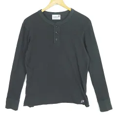 コアファイター CORE FIGHTER ヘンリーネック カットソー Tシャツ 長袖 M ブラック 2sa6661のサムネイル