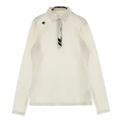サイズ：S DESCENTE GOLF デサントゴルフ  長袖ポロシャツ  ホワイト系 [240101430255] ゴルフウェア レディース ストスト