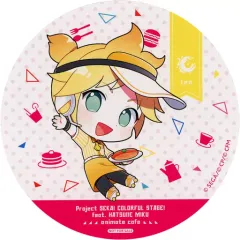 【中古】マグカップ・湯のみ 鏡音レン コースター 「プロジェクトセカイ カラフルステージ! feat.初音ミク×animatecafe」 メニュー注文特典