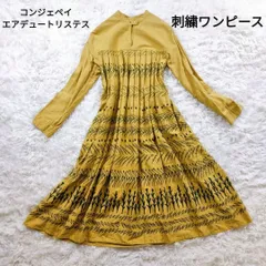 未使用タグ付き【conges payes】コンジュペイエ　長袖　ワンピース　38 conges payes (コンジェペイエ) . . 