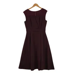 OPAQUE.CLIP オペークドットクリップ レース切替 Aラインワンピース size38/M/ボルドー