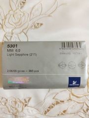 スワロフスキー #5301 6mm ライトサファイヤ