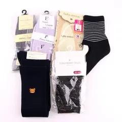 チュチュアンナ他 靴下 6点セット 未使用 23-25cm まとめて 大量 ソックス レディース tutu anna etc. 【中古】