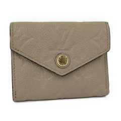 LOUIS VUITTON ポルトフォイユ ゾエ 三つ折り財布 モノグラム アンプラント グレージュ M69800