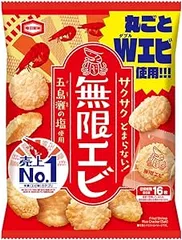【新品・2営業日で発送】亀田製菓 #無限エビ 16枚入 215906のサムネイル